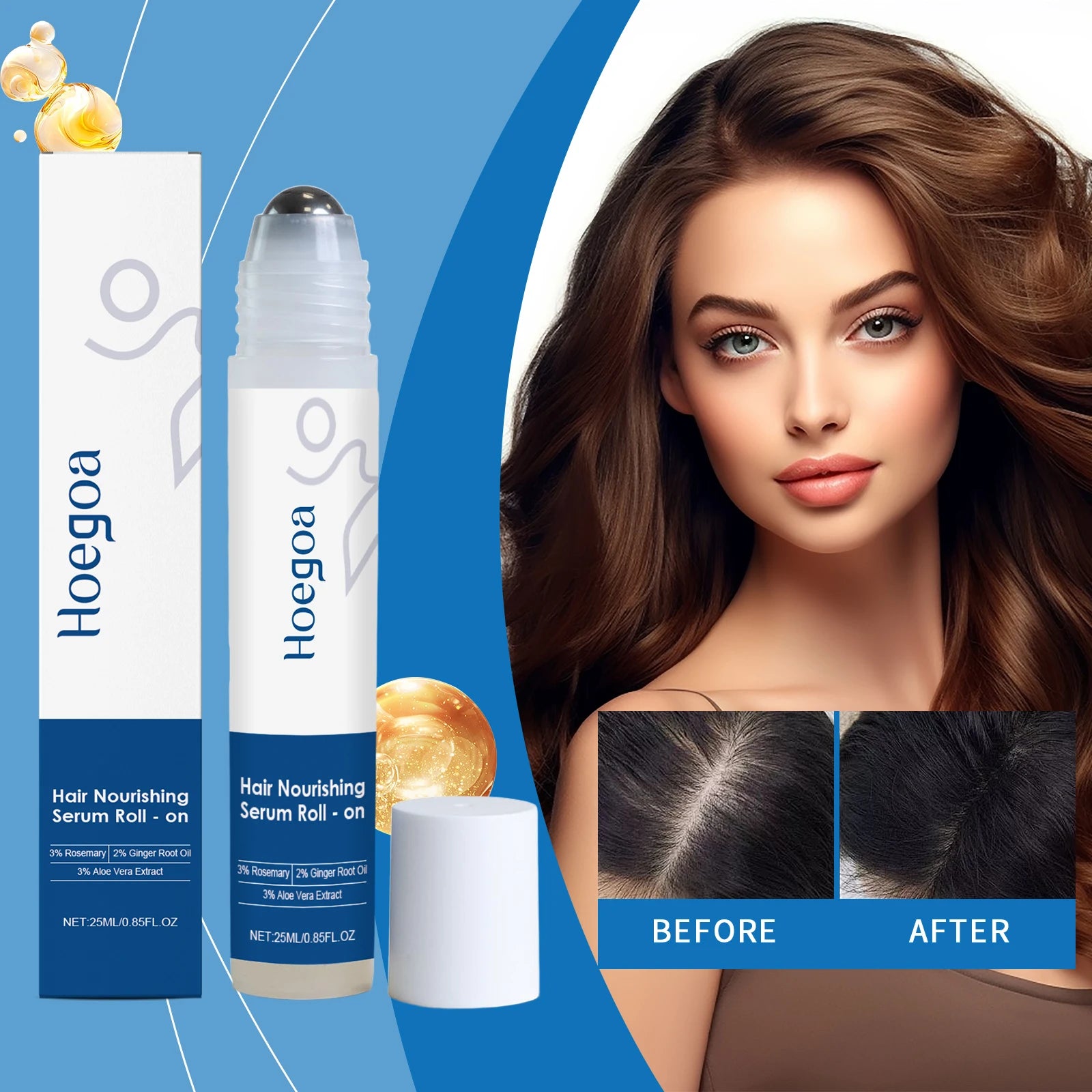 Rosemary Hair Growth Roller – Boost Growth, Strengthen Roots & Revive Scalp Health