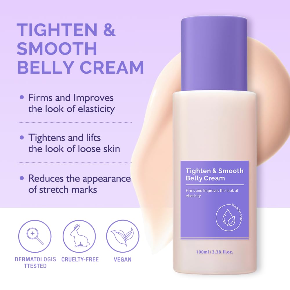 Advanced Firming Body Cream – Tightens, Lifts & Smooths Skin on Belly, Arms, Thighs & Neck